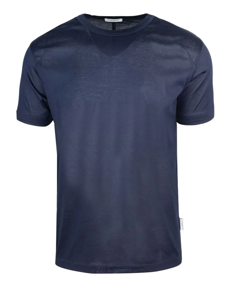 Paolo Pecora Milano T-shirts Marineblau