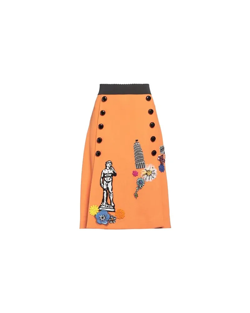 Dolce & Gabbana HOSEN & RÖCKE - Midi-Röckeauf YOOX.COM Orange