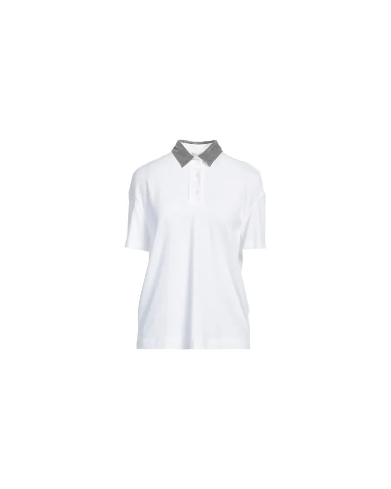 Brunello Cucinelli TOPS - Poloshirtsauf YOOX.COM Weiß