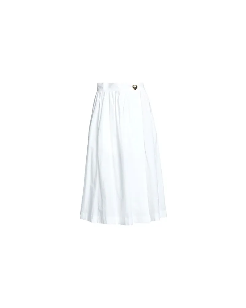 Moschino HOSEN & RÖCKE - Midi-Röckeauf YOOX.COM Weiß