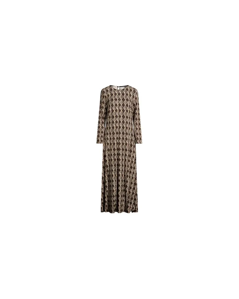 SIYU KLEIDER - Maxi-Kleiderauf YOOX.COM Schokobraun