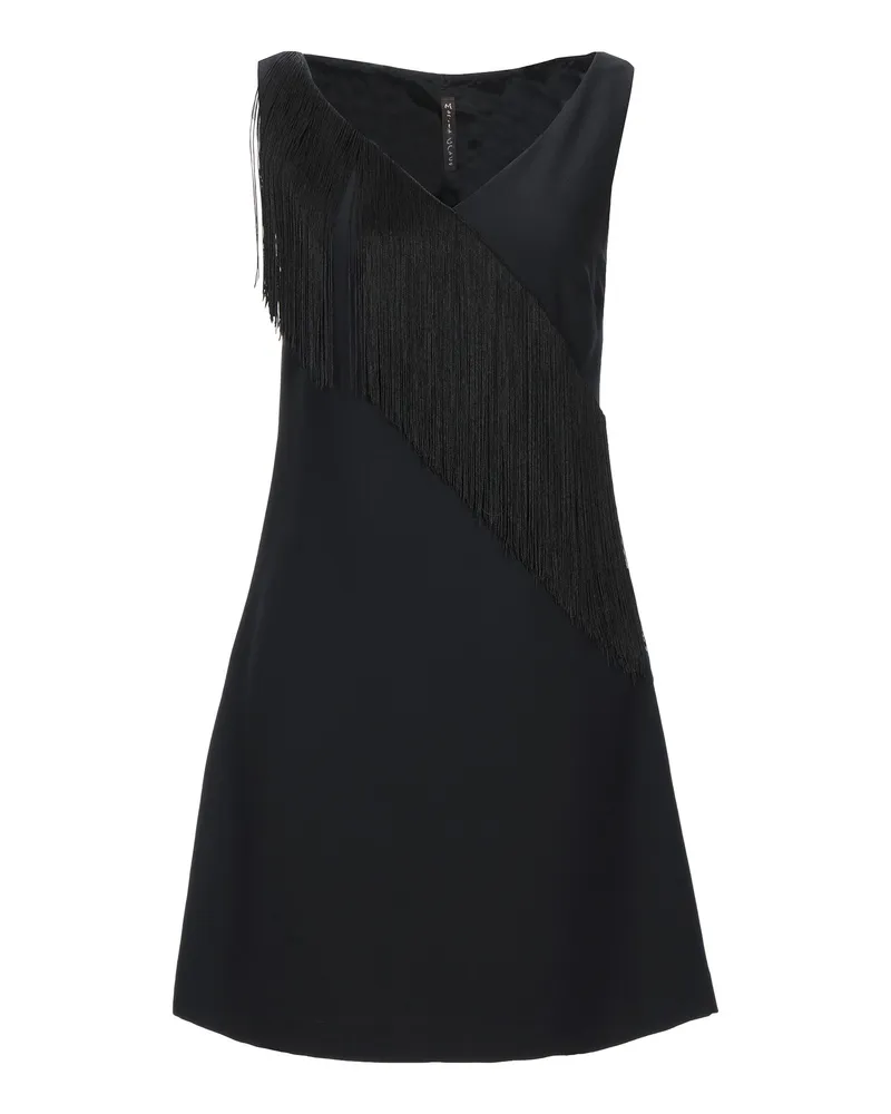 Manila Grace Mini-Kleid Schwarz