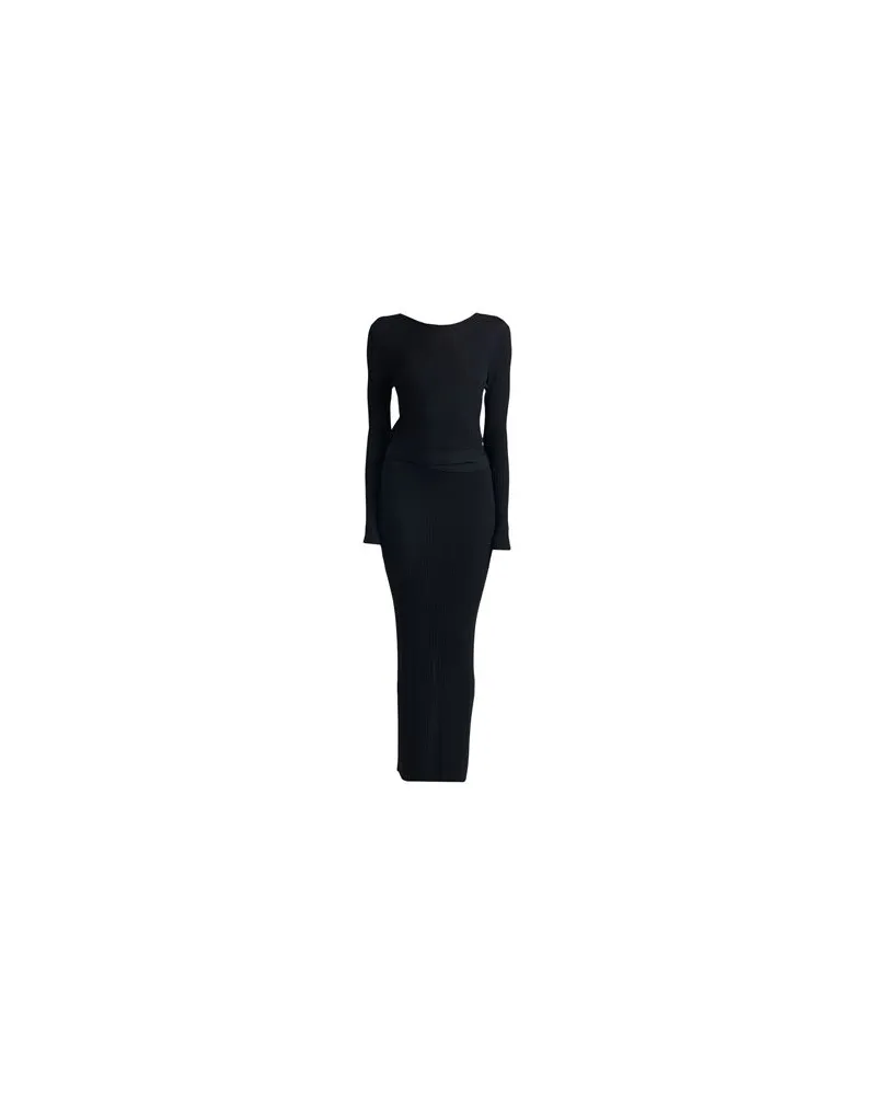 Twin-Set KLEIDER - Maxi-Kleiderauf YOOX.COM Schwarz
