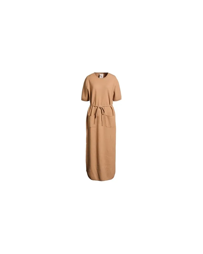Semicouture KLEIDER - Maxi-Kleiderauf YOOX.COM Kamel