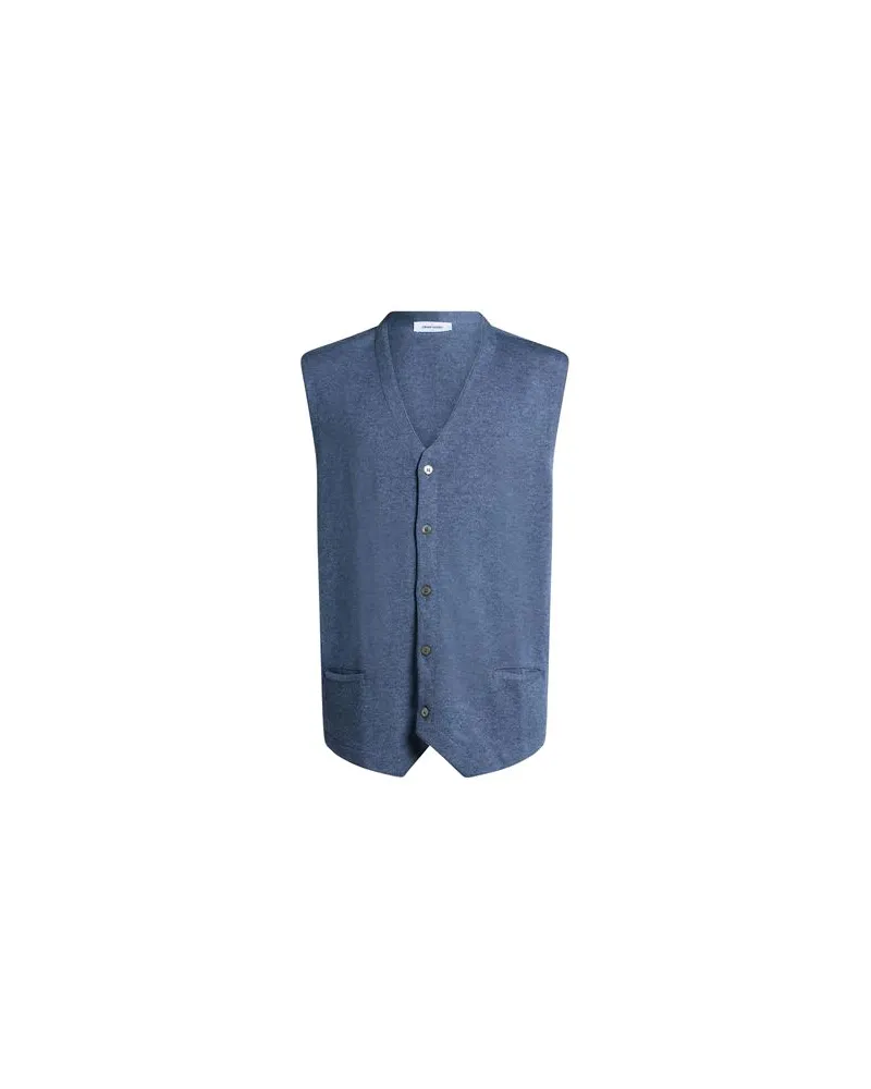 Gran Sasso EXTRAFINE MERINOS  - STRICKWAREN - Strickjackenauf YOOX.COM Taubenblau