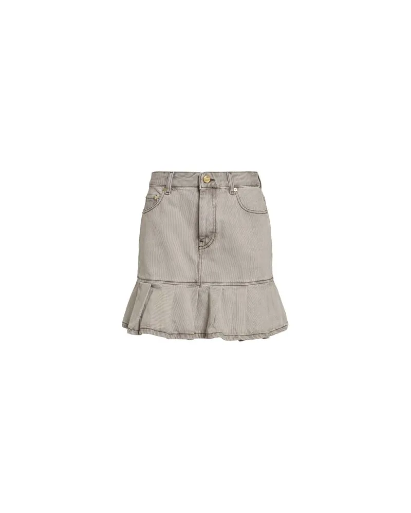 Ganni HOSEN & RÖCKE - Jeansröckeauf YOOX.COM Hellgrau