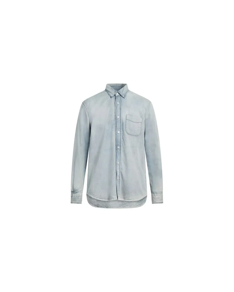 Altea TOPS - Jeanshemdenauf YOOX.COM Blau