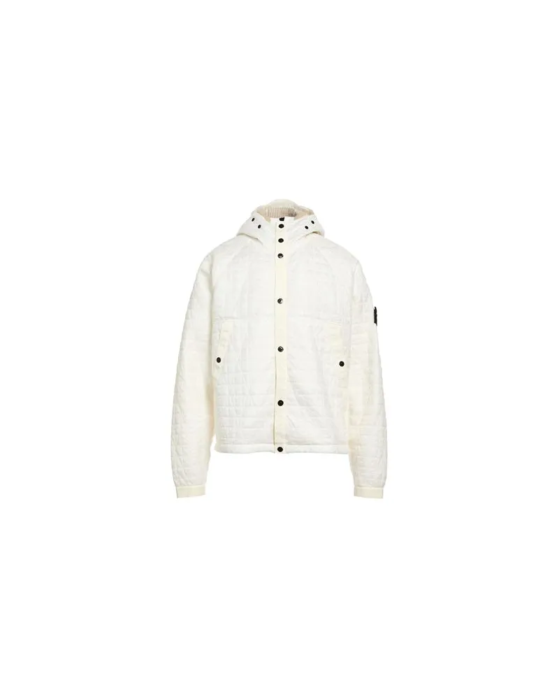 Stone Island JACKEN & MÄNTEL - Pufferjacken & Daunenjackenauf YOOX.COM Cremeweiß