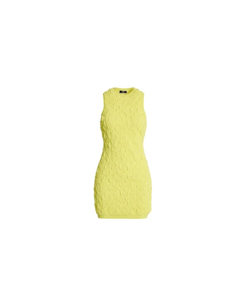 Elisabetta Franchi KLEIDER - Mini-Kleiderauf YOOX.COM Limettengrün