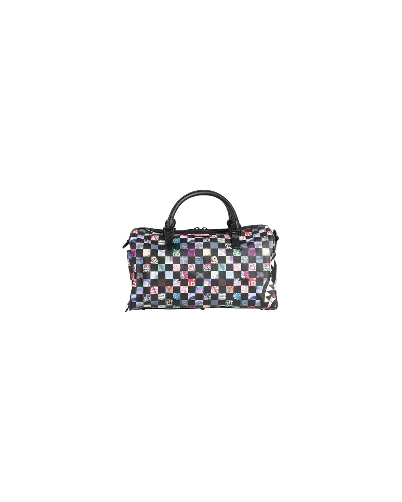 Sprayground CRAZY CHECK MINI DUFFLE - KOFFER & CO. - Reisetaschenauf YOOX.COM Schwarz