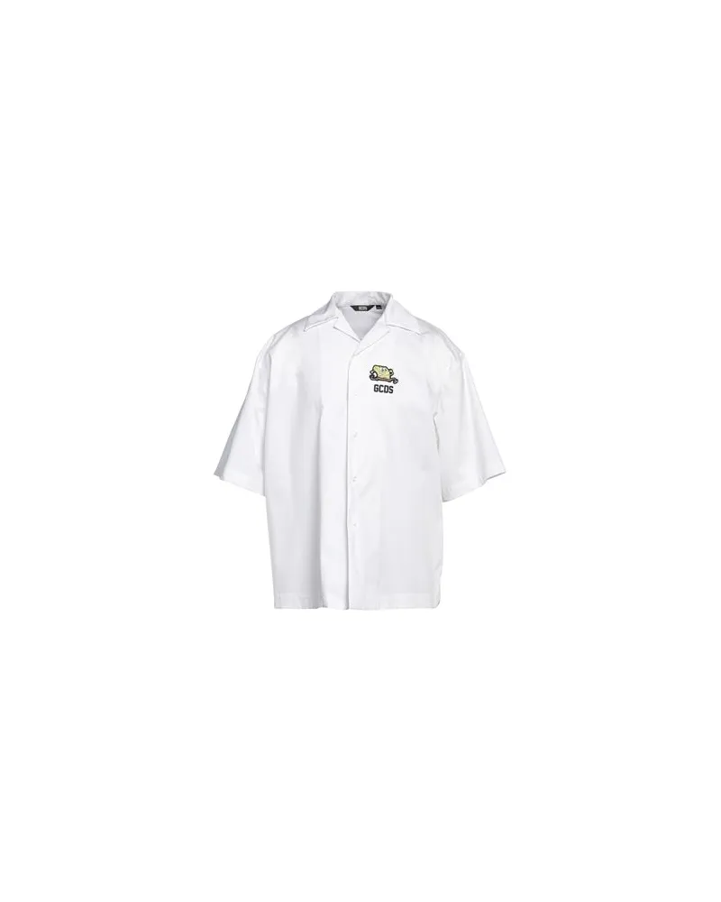 GCDS TOPS - Hemdenauf YOOX.COM Weiß