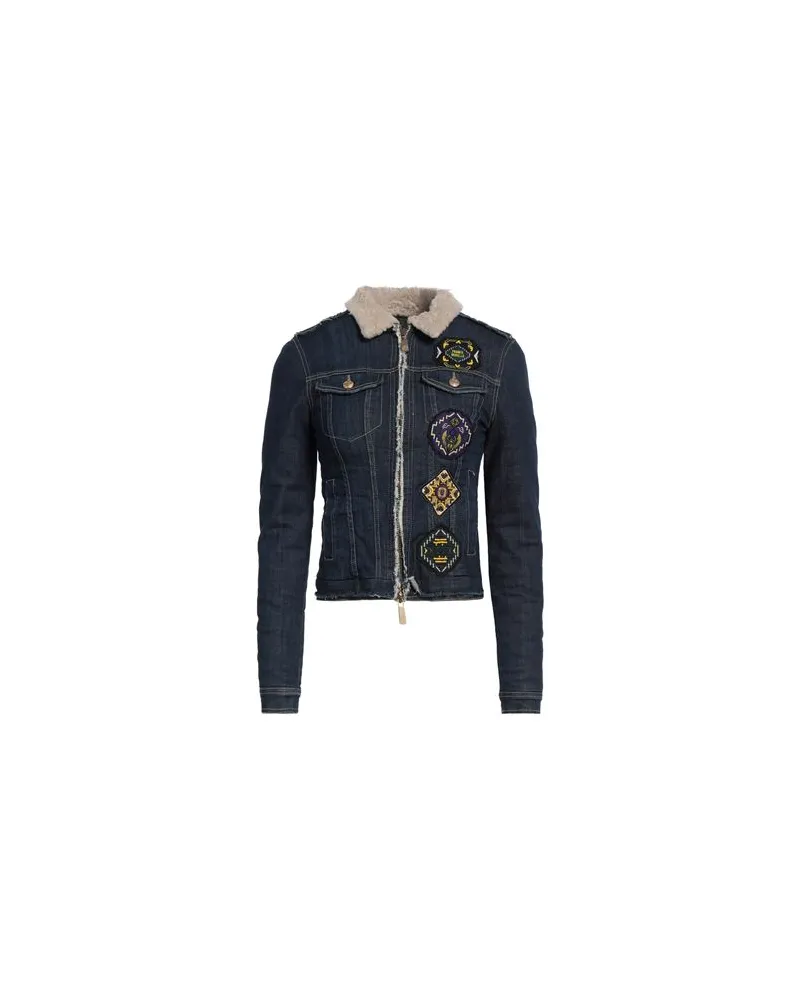 Frankie Morello JACKEN & MÄNTEL - Jeansjacken/Mäntelauf YOOX.COM Blau