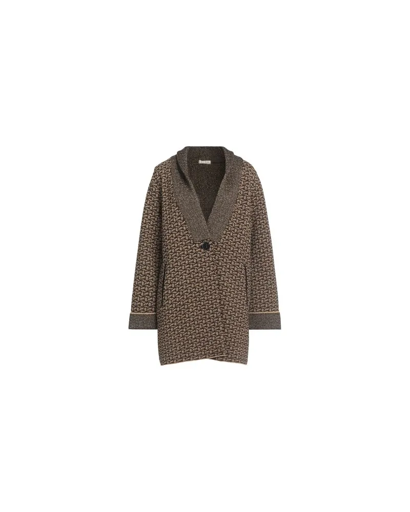 SIYU STRICKWAREN - Strickjackenauf YOOX.COM Dunkelbraun