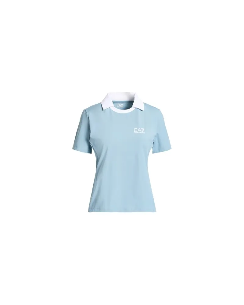 EA7 TOPS - Poloshirtsauf YOOX.COM Hellblau