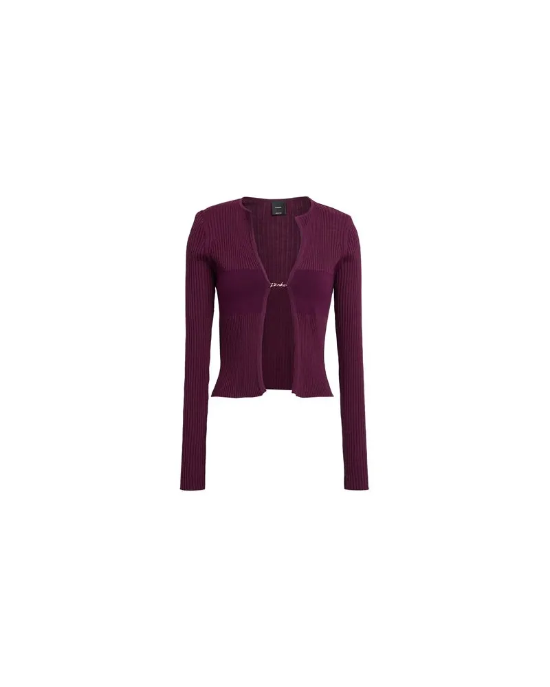 Pinko STRICKWAREN - Strickjackenauf YOOX.COM Pflaume