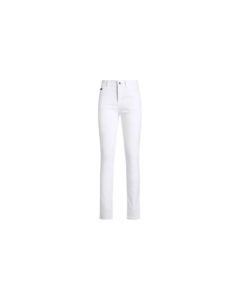 Philipp Plein HOSEN & RÖCKE - Jeanshosenauf YOOX.COM Weiß