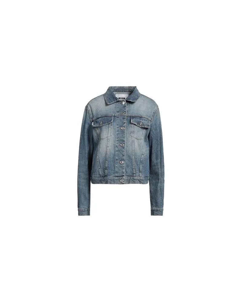 MSGM JACKEN & MÄNTEL - Jeansjacken/Mäntelauf YOOX.COM Blau