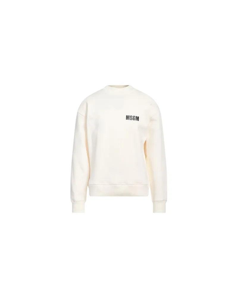 MSGM TOPS - Sweatshirtsauf YOOX.COM Cremeweiß