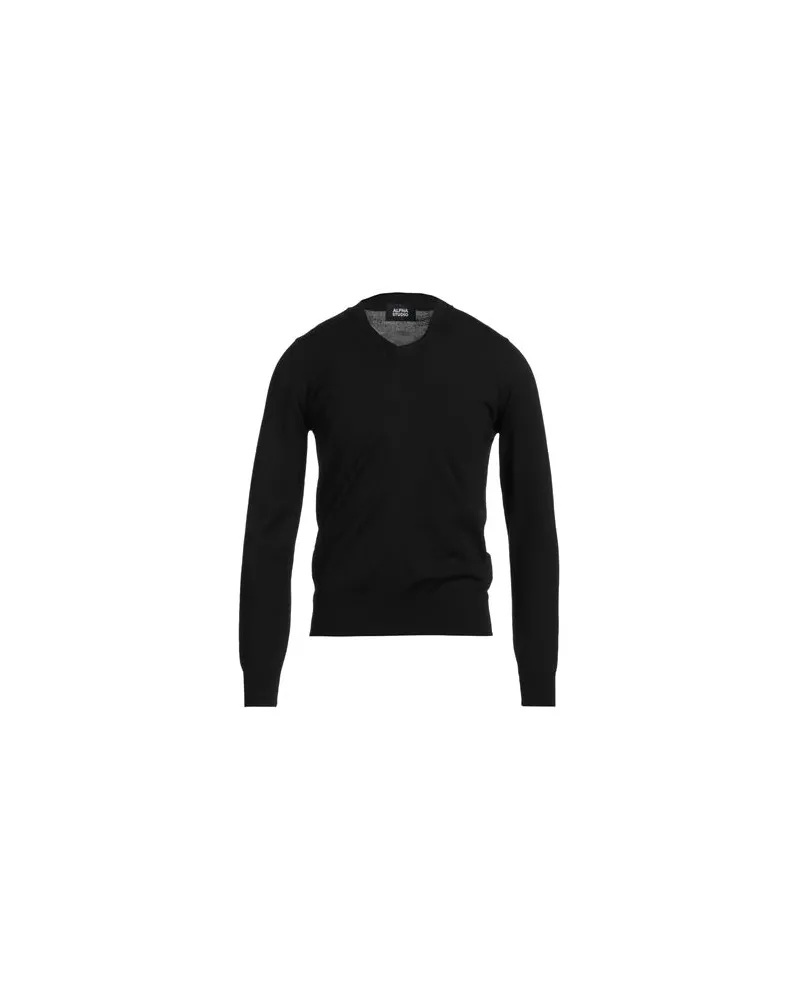 Alpha Studio STRICKWAREN - Pulloverauf YOOX.COM Schwarz