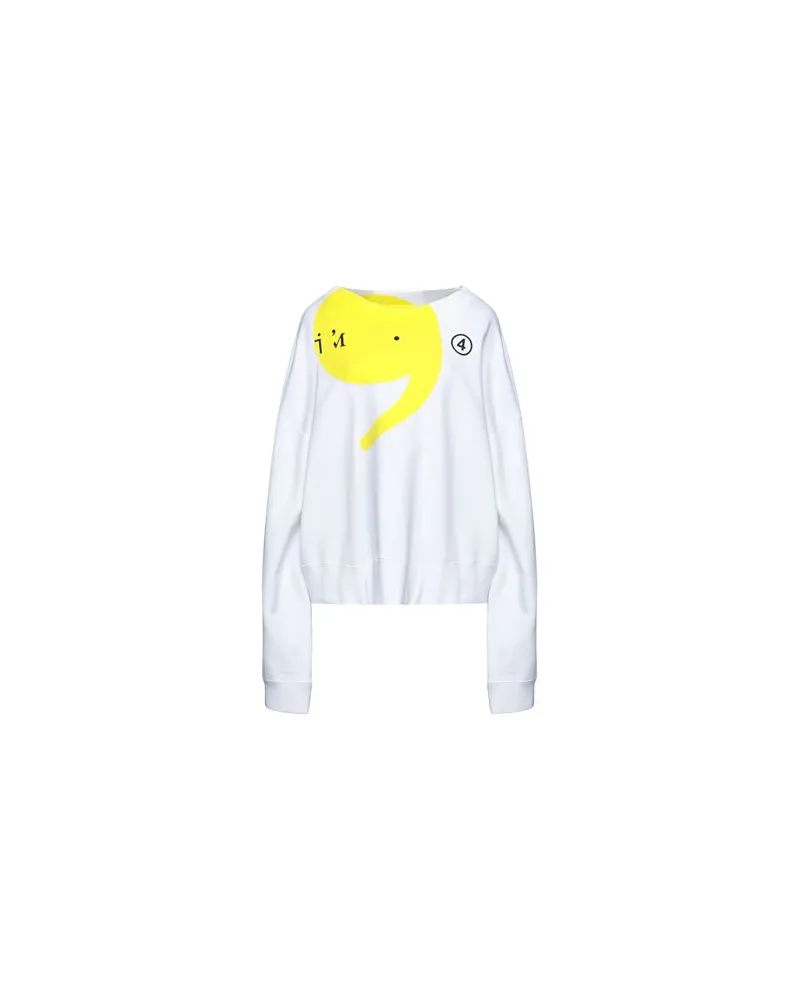 Maison Margiela TOPS - Sweatshirtsauf YOOX.COM Weiß