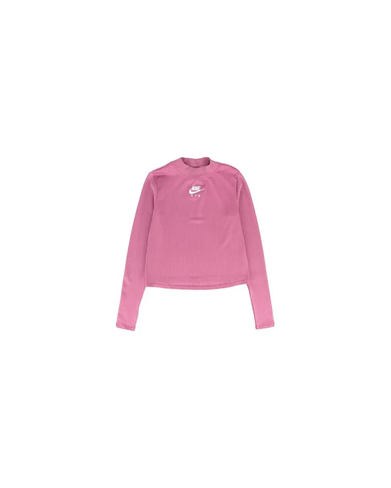 Nike NSW AIR MOCK LS RIB   - TOPS - T-shirtsauf YOOX.COM Malve