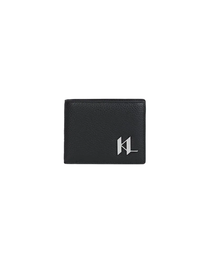 Karl Lagerfeld K/TURNLOCK BIFOLD WALLET - Kleinlederwaren - Brieftaschenauf YOOX.COM Schwarz