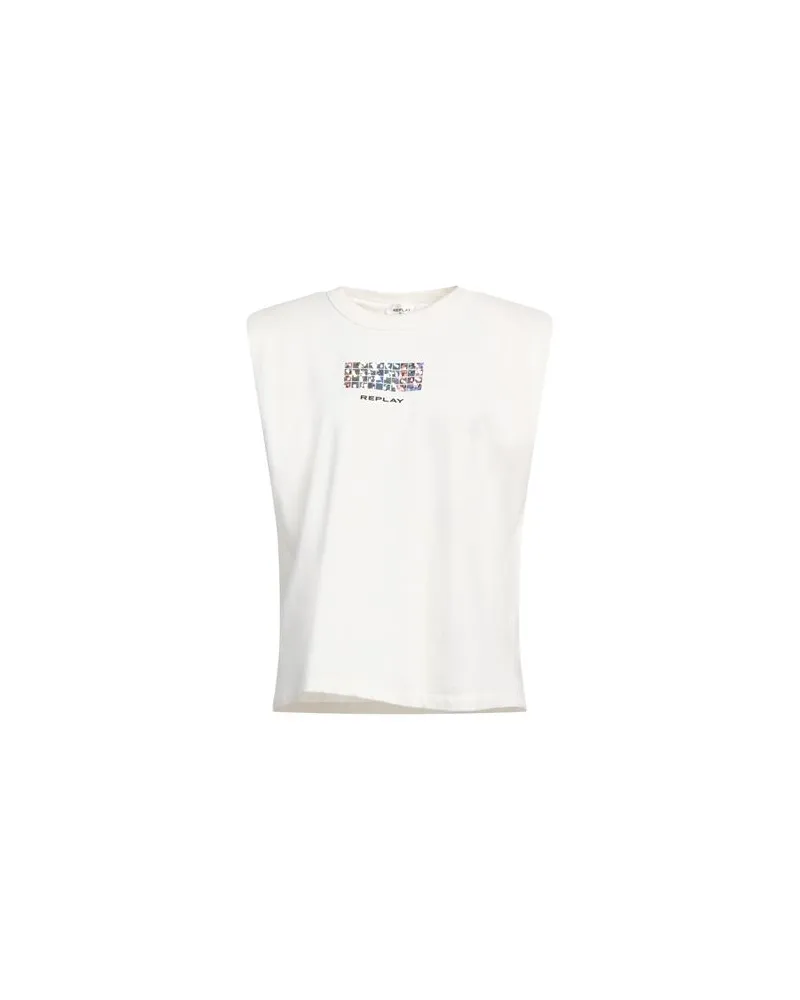 Replay TOPS - T-shirtsauf YOOX.COM Elfenbein