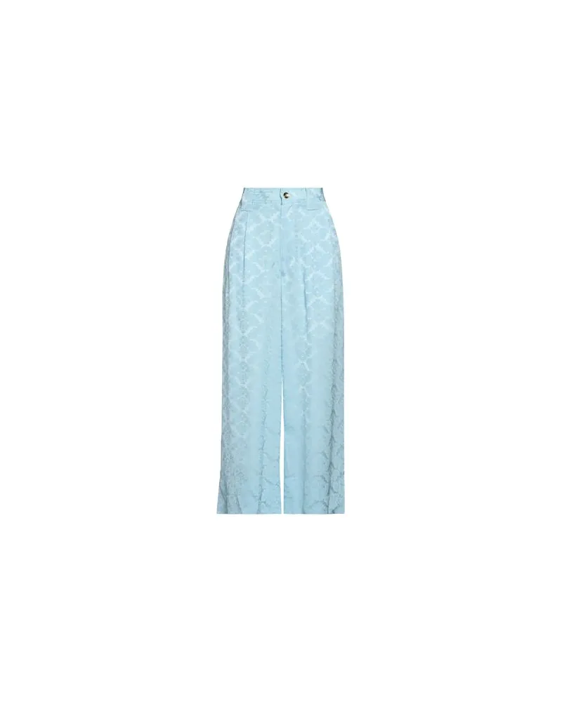 Ganni HOSEN & RÖCKE - Hosenauf YOOX.COM Himmelblau