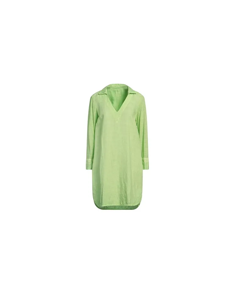 120% Lino KLEIDER - Mini-Kleiderauf YOOX.COM Limettengrün