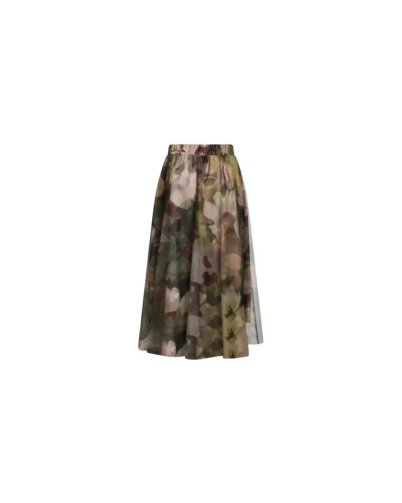 IMPERIAL HOSEN & RÖCKE - Midi-Röckeauf YOOX.COM Militärgrün