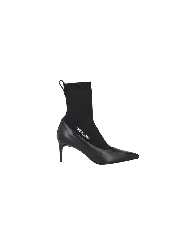 Moschino SCHUHE - Stiefelettenauf YOOX.COM Schwarz