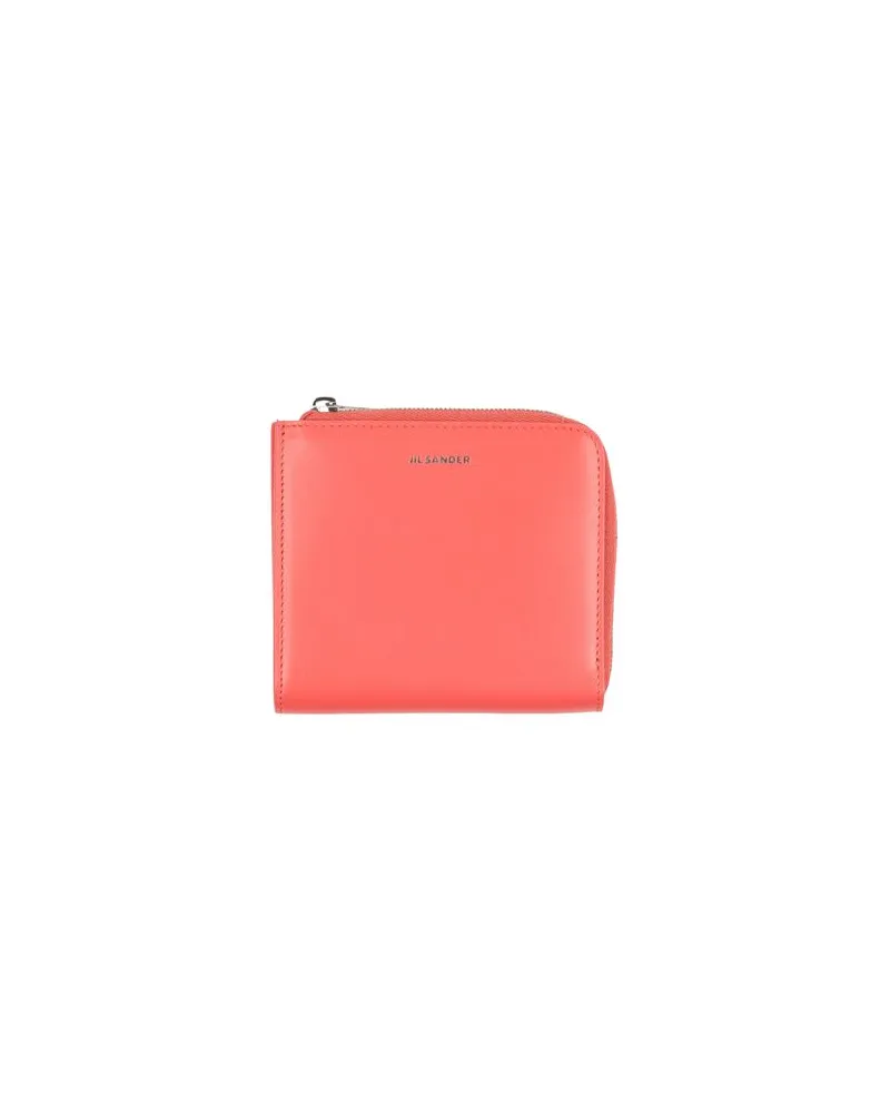 Jil Sander Kleinlederwaren - Brieftaschenauf YOOX.COM Tomatenrot