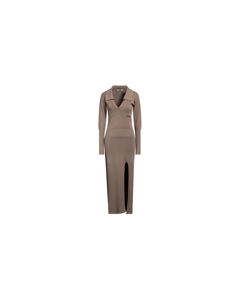 HINNOMINATE KLEIDER - Maxi-Kleiderauf YOOX.COM Khaki