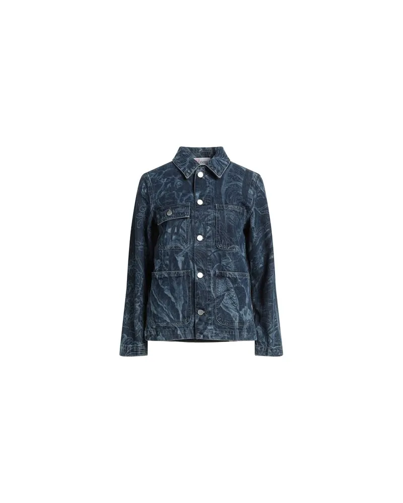 RED Valentino JACKEN & MÄNTEL - Jeansjacken/Mäntelauf YOOX.COM Blau