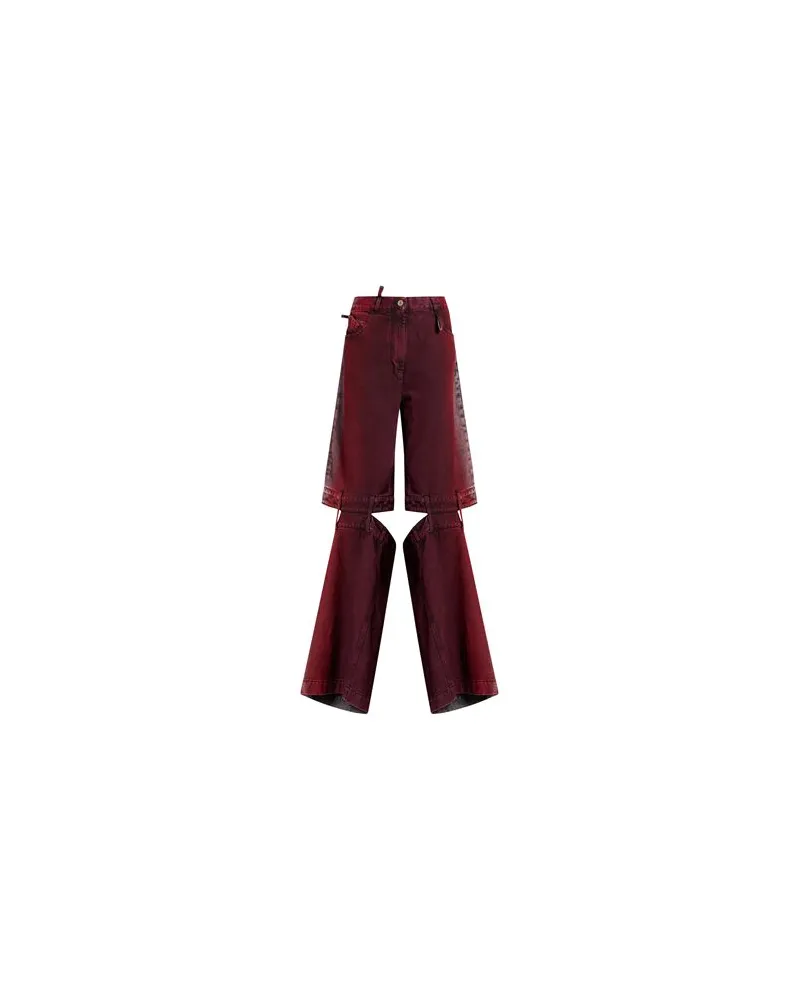 ATTICO HOSEN & RÖCKE - Jeanshosenauf YOOX.COM Bordeaux