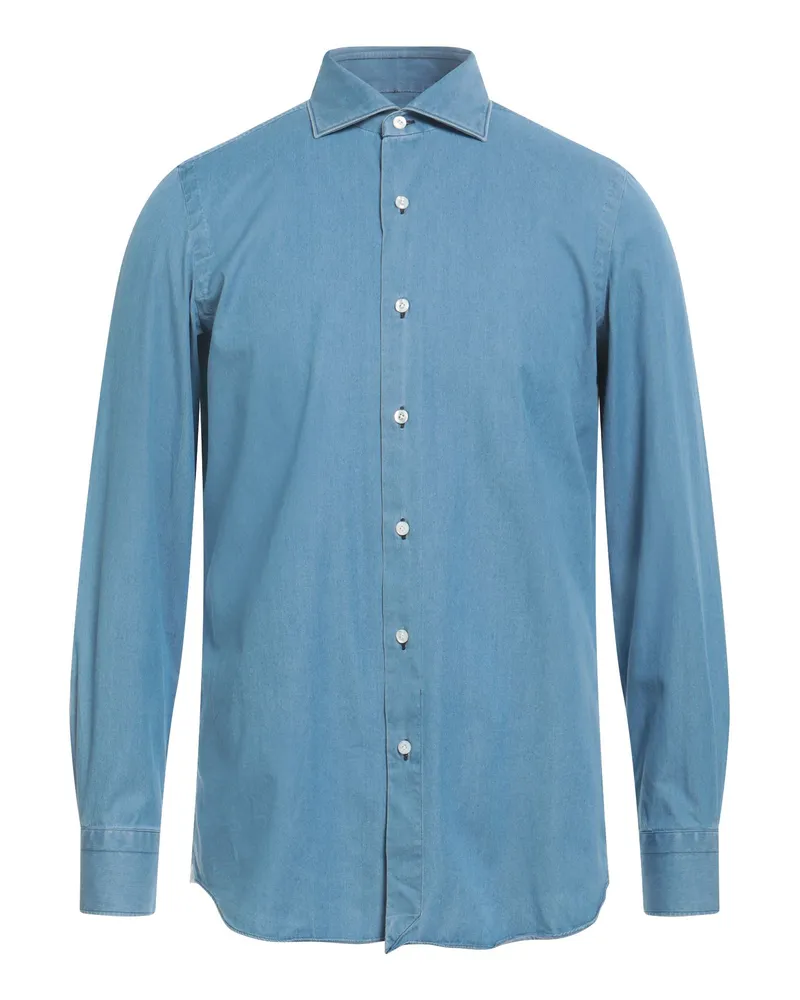 Finamore 1925 Jeanshemd Blau