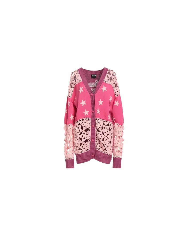 Versace Jeans STRICKWAREN - Strickjackenauf YOOX.COM Rosa