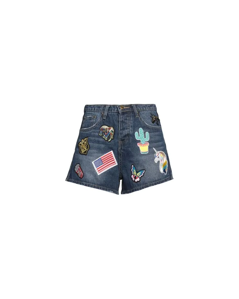 KENGSTAR HOSEN & RÖCKE - Jeansshortsauf YOOX.COM Blau