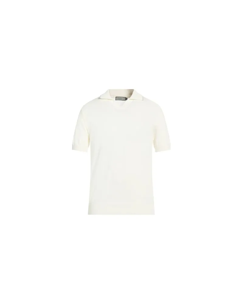 Canali TOPS - Poloshirtsauf YOOX.COM Cremeweiß
