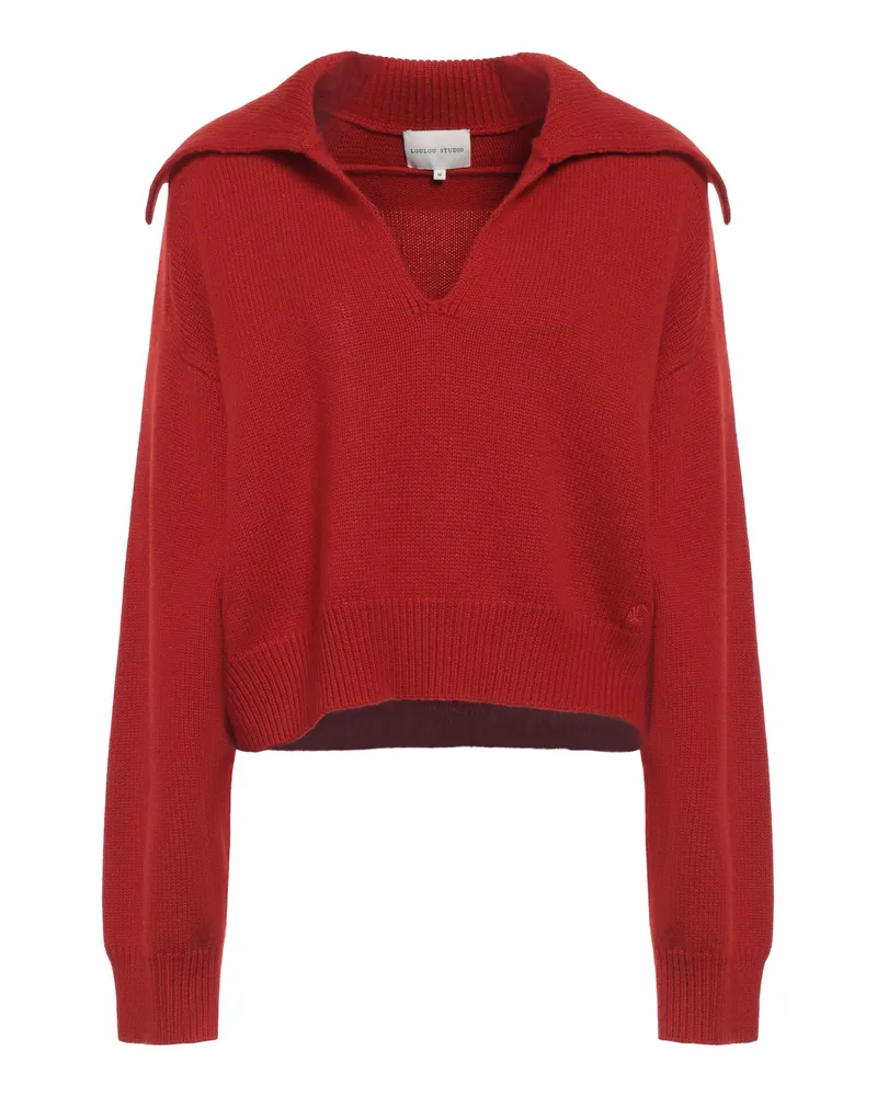 Loulou Studio Pullover Rostrot