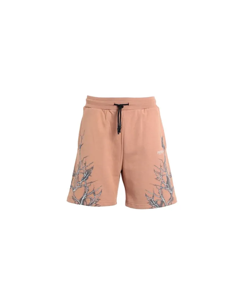 Phobia Archive TERRACOTTA SHORTS WITH GREY LIGHTNING  - HOSEN & RÖCKE - Shorts & Bermudashortsauf YOOX.COM Kamel
