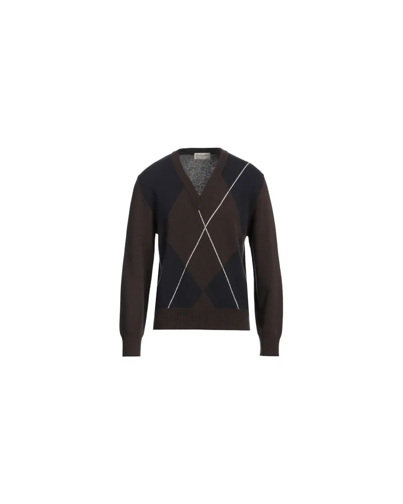 Officine Generale STRICKWAREN - Pulloverauf YOOX.COM Dunkelbraun