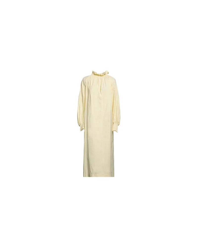 Liviana Conti KLEIDER - Maxi-Kleiderauf YOOX.COM Pastellgelb