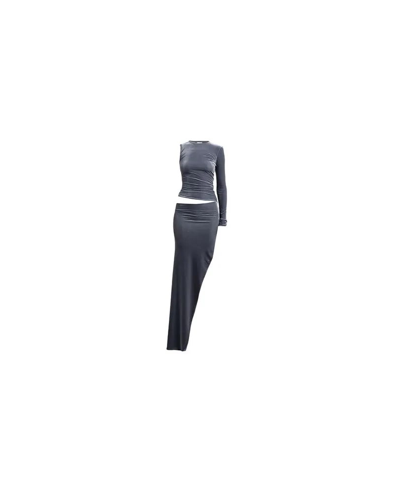 Amazuìn KLEIDER - Maxi-Kleiderauf YOOX.COM Grau