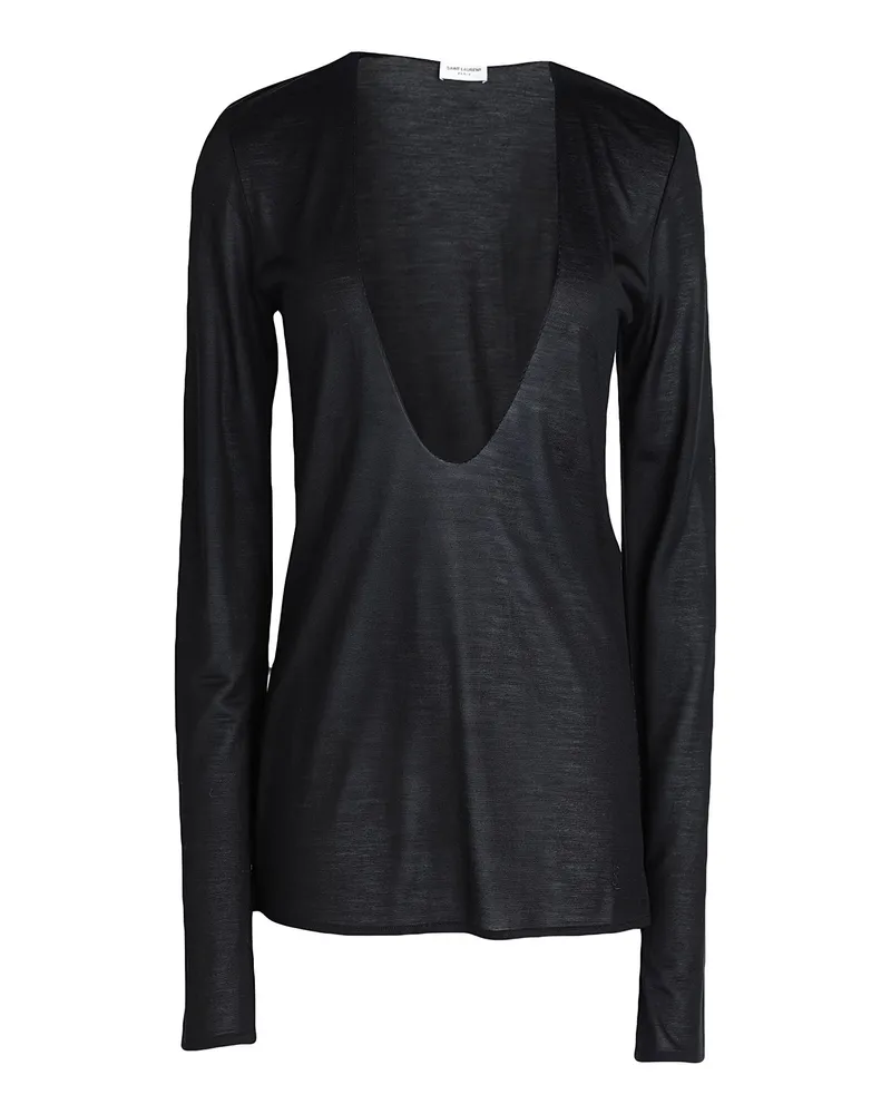 Saint Laurent T-shirts Schwarz