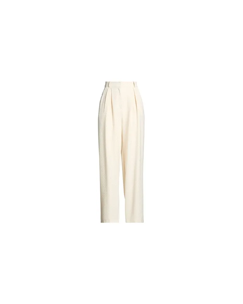 ACTUALEE HOSEN & RÖCKE - Hosenauf YOOX.COM Cremeweiß