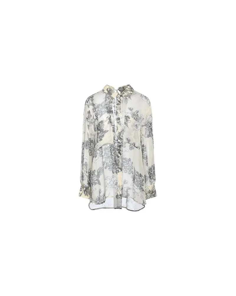 Semicouture TOPS - Hemdenauf YOOX.COM Cremeweiß
