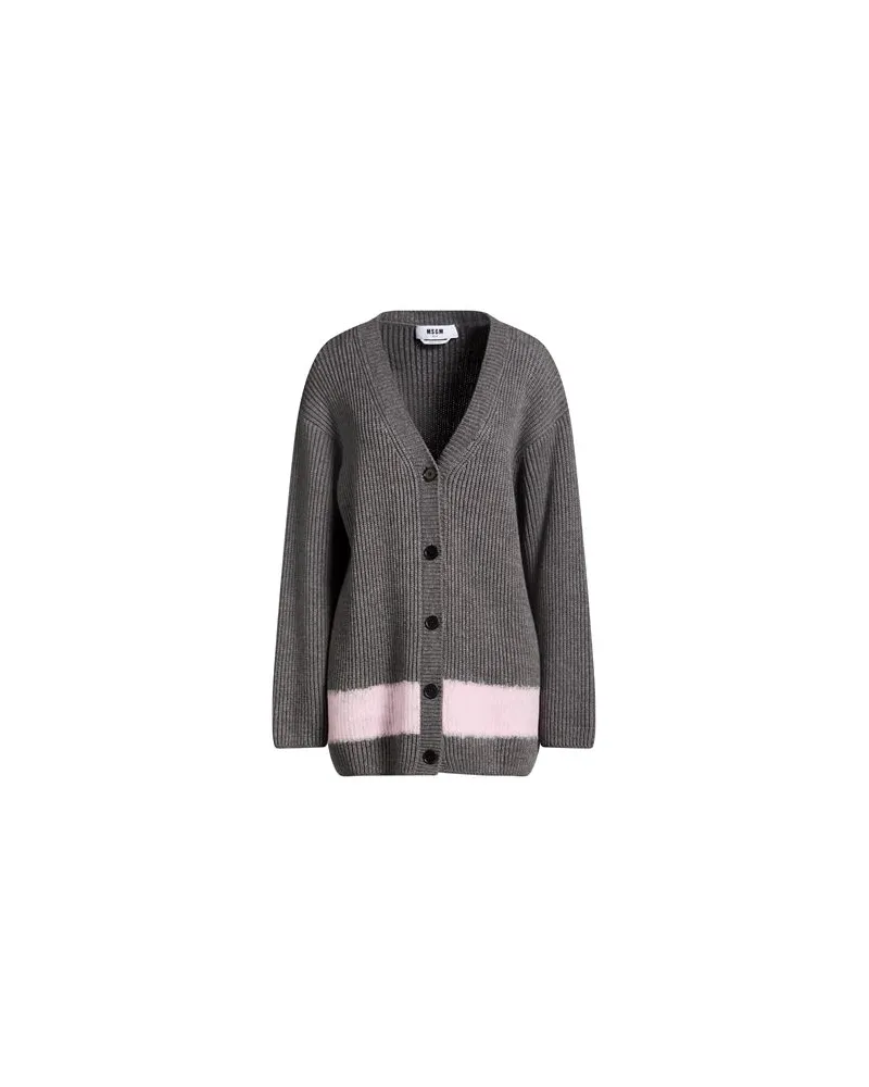 MSGM STRICKWAREN - Strickjackenauf YOOX.COM Grau