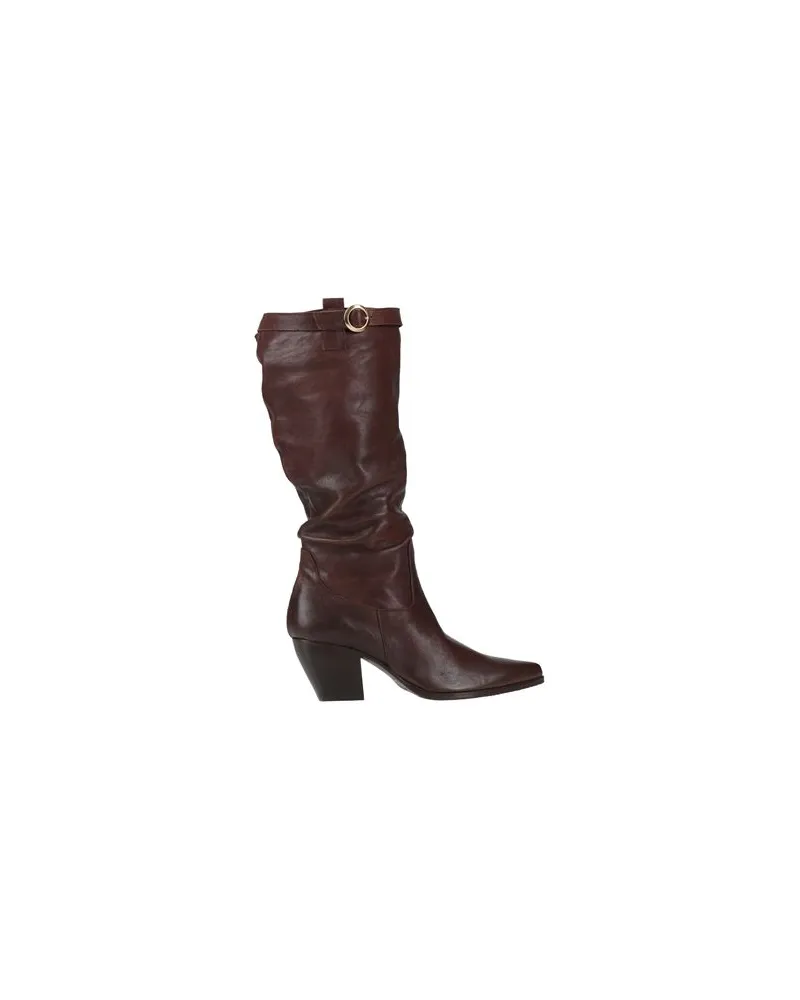 Divine Follie SCHUHE - Stiefelauf YOOX.COM Dunkelbraun