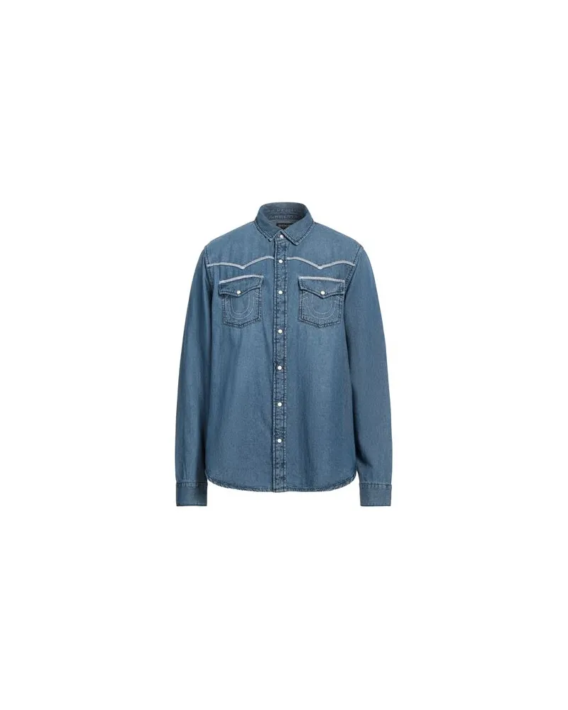True Religion TOPS - Jeanshemdenauf YOOX.COM Blau